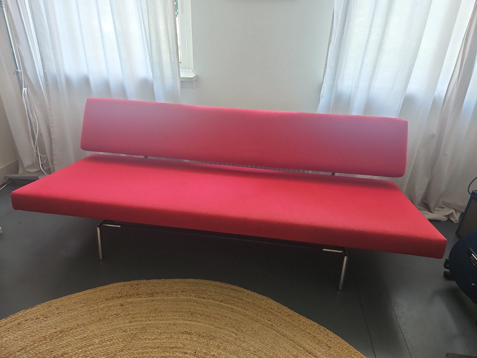 Martin Visser design slaapbank rood, Ophalen, Gebruikt, Tweepersoons, Rood