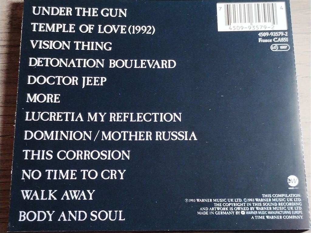 The Sisters Of Mercy - Greatest Hits Vol. One [A Slight Case, Ophalen of Verzenden, Zo goed als nieuw, Poprock