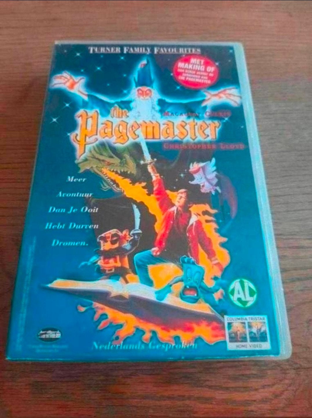 The Pagemaster videoband., Cd's en Dvd's, VHS | Kinderen en Jeugd, Gebruikt, Alle leeftijden, Ophalen of Verzenden, Kinderprogramma of -film
