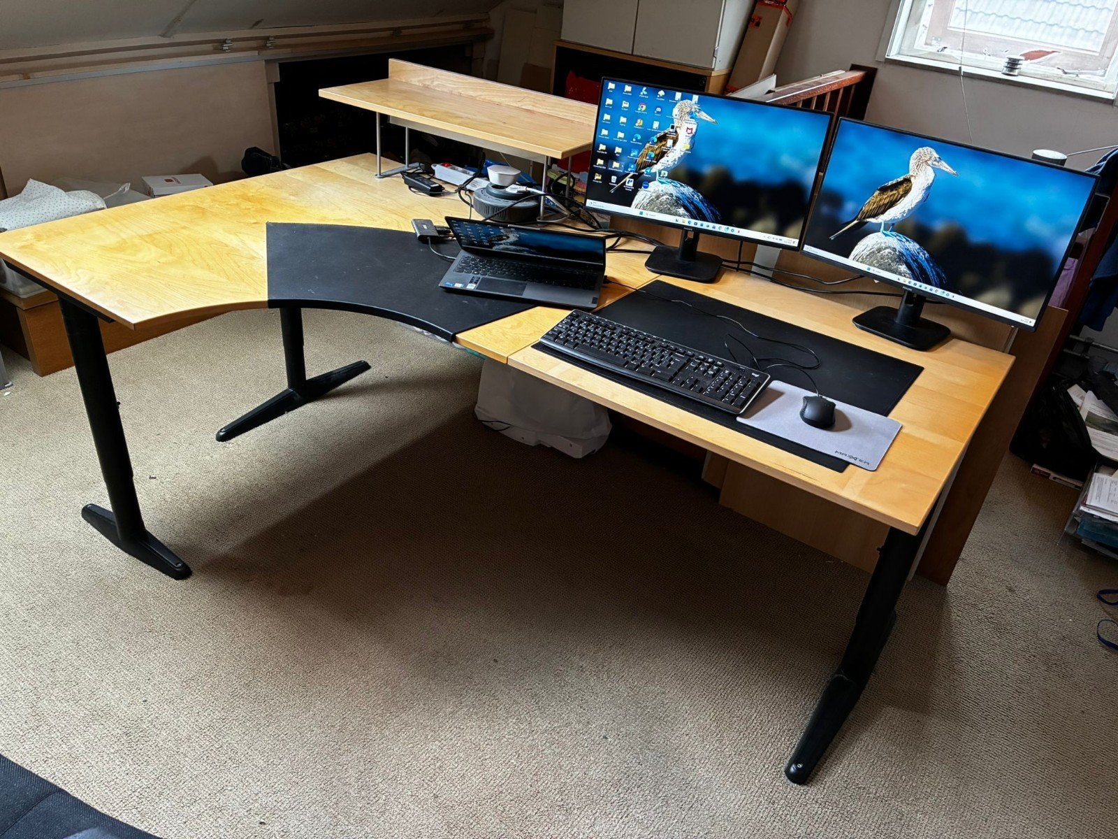 Ikea galant bureau, Huis en Inrichting, Ophalen, Gebruikt, Hout, Hoekbureau