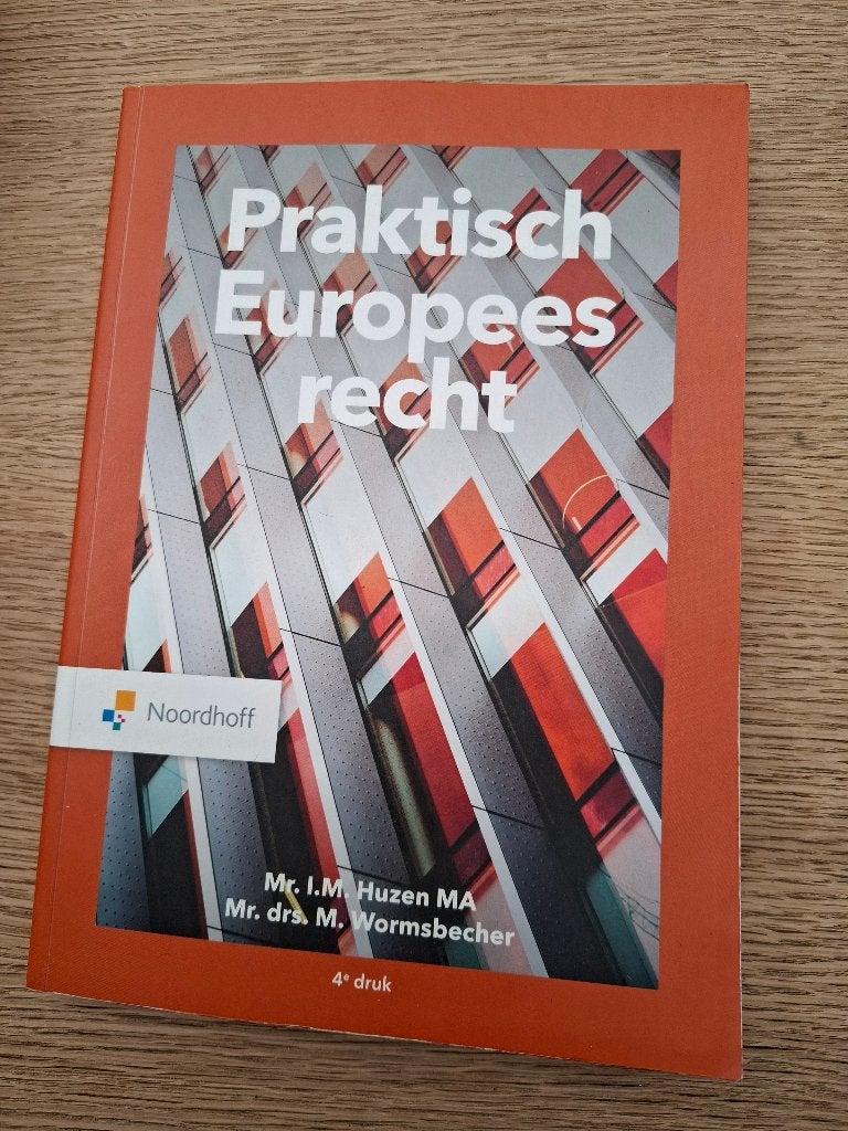 Boek Praktisch Europees Recht, Boeken, I.M. Huzen, Nieuw, Alpha, HBO