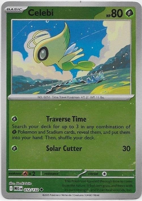 Mega Evolution,  Celebi [reverse] 12/132, Verzenden, Nieuw, Losse kaart