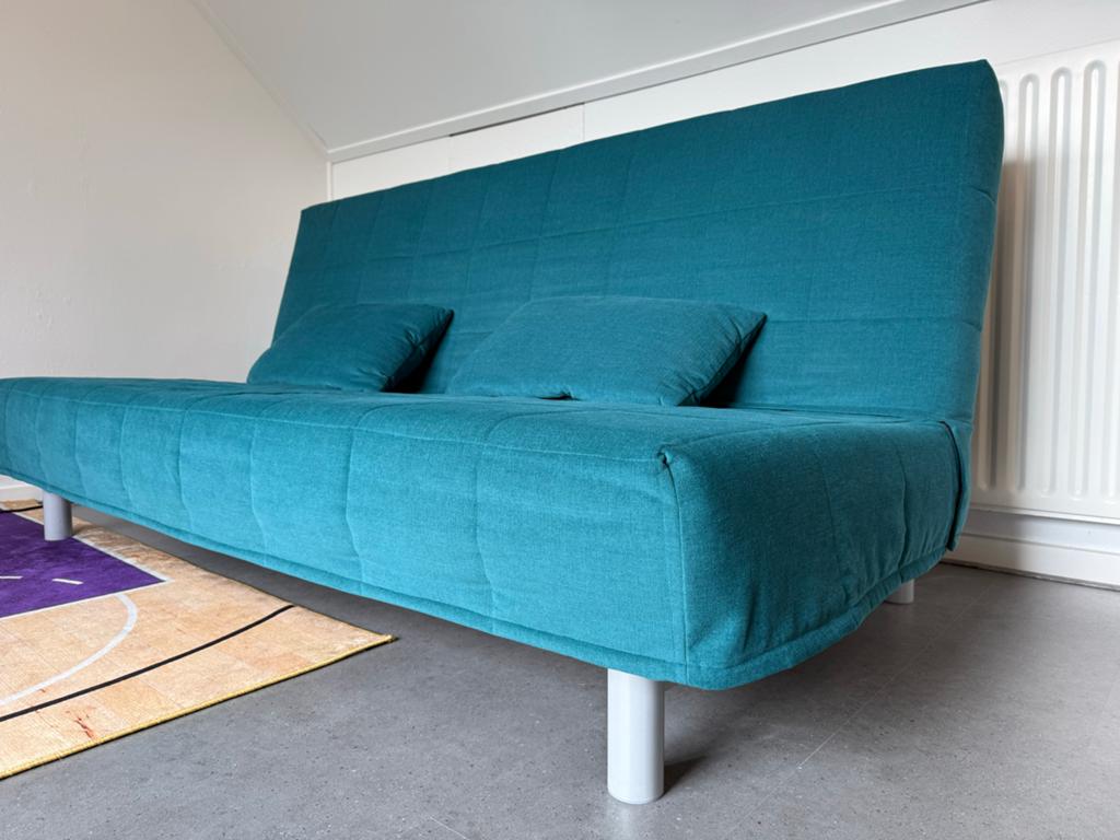 IKEA Beddinge bedbank met unieke Soferia hoes, Huis en Inrichting, Slaapkamer | Slaapbanken, Ophalen, Overige kleuren, Tweepersoons