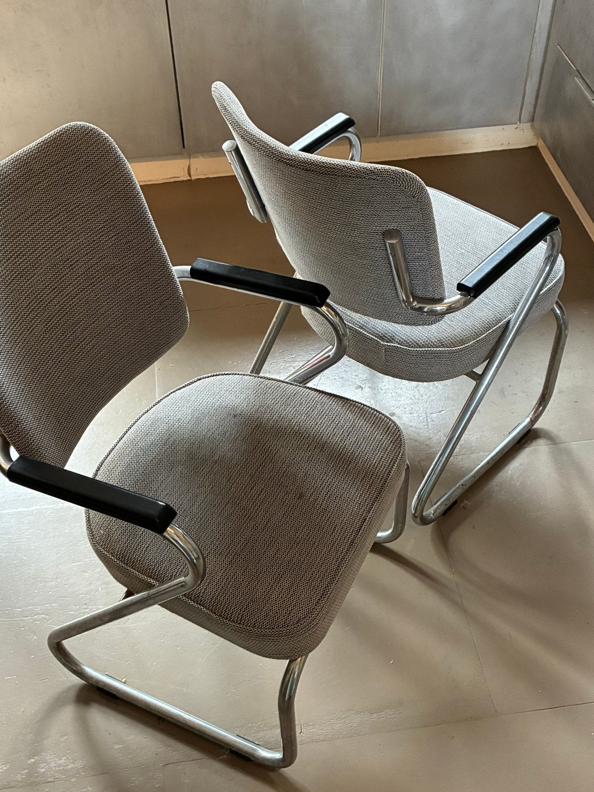 Set van 4 vintage design eettafelstoelen Paul Schuitema, Ophalen