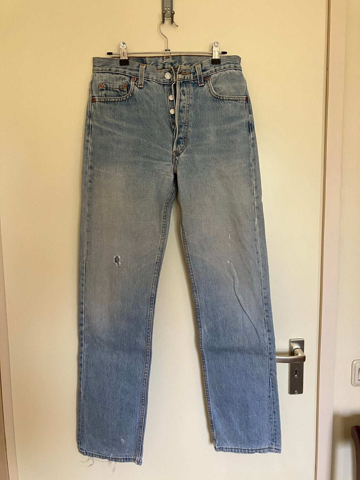 Vintage jaren 90 Levi's 501 Jeans - W30 L32, Verzenden, Gedragen, Blauw, W28 - W29 (confectie 36)