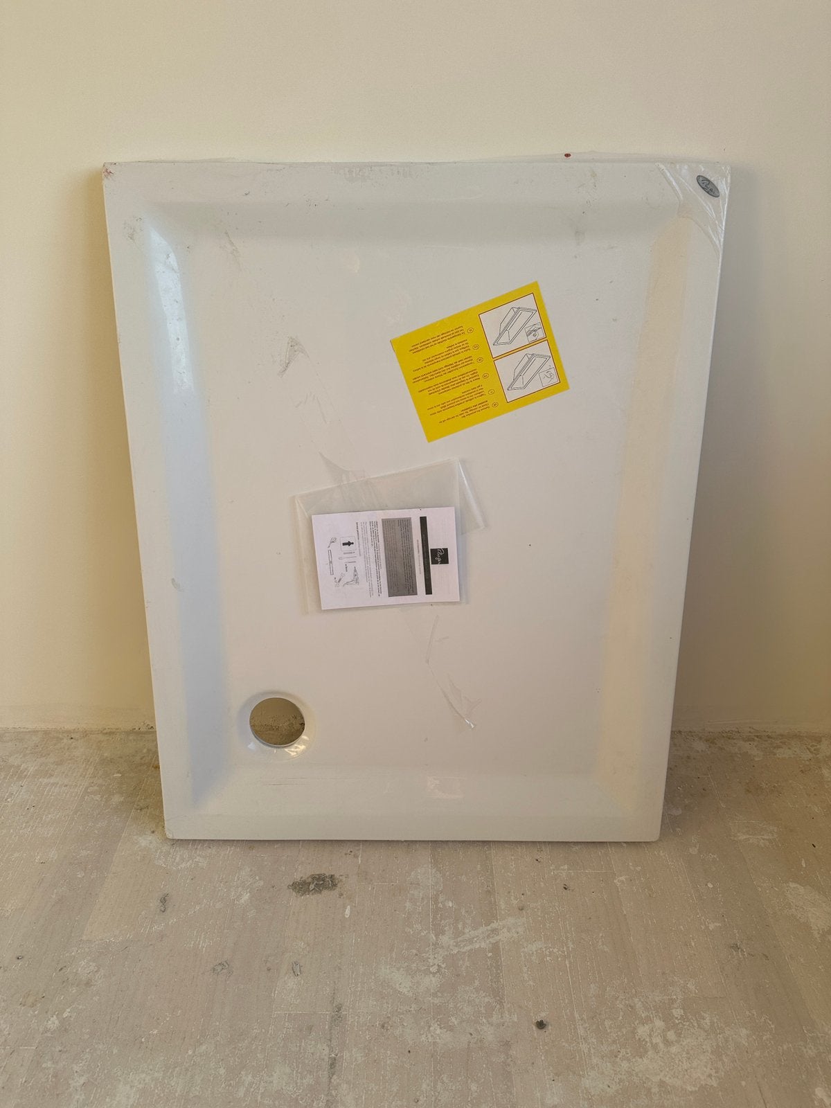 Nieuwe Plieger Quadrant acryl douchebak 100*80*5, Ophalen, Nieuw, Douche