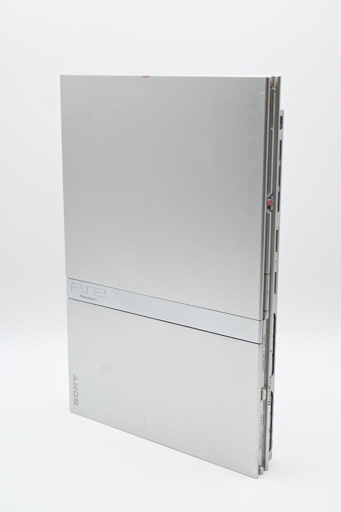 Playstation 2 Slim Zilver + 1 Controller, Spelcomputers en Games, Spelcomputers | Sony PlayStation 2, Gebruikt, Ophalen of Verzenden