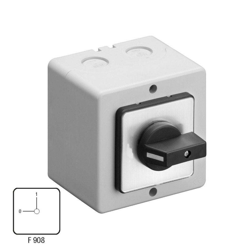 Nokkenschakelaar aan/uit 40A 4P opbouw A4/32PLM+2xM20, Verzenden, Nieuw