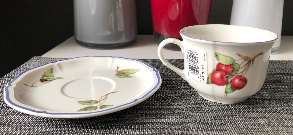 Villeroy & Boch Cottage ontbijtkopje en schoteltje, Nieuw, Ophalen of Verzenden, Overige stijlen, Kop(pen) en/of Schotel(s)