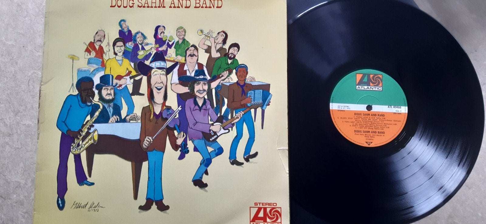 Doug Sahm and Band/ lp Same title .uit '73.Atlantic label gs, Ophalen of Verzenden, Gebruikt, 12 inch, Poprock