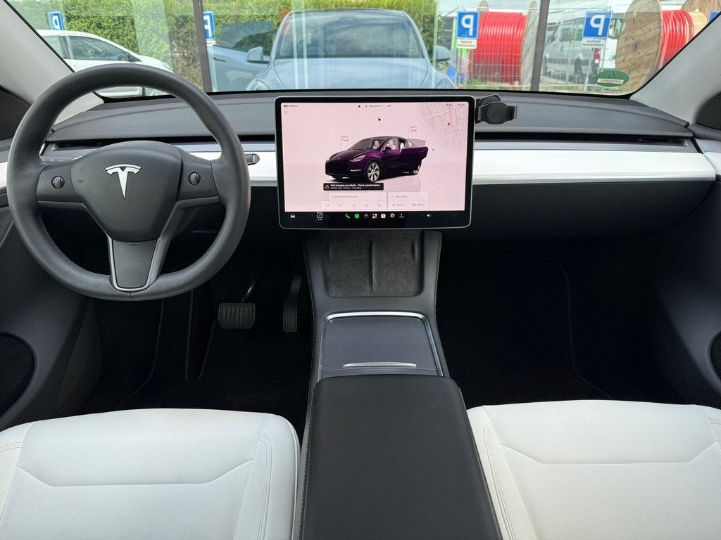 Tesla Model Y RWD 58 kWh - Navi - Leder - Panoramadak - OrgN, 238 pk, Achterwielaandrijving, Gebruikt, Beige
