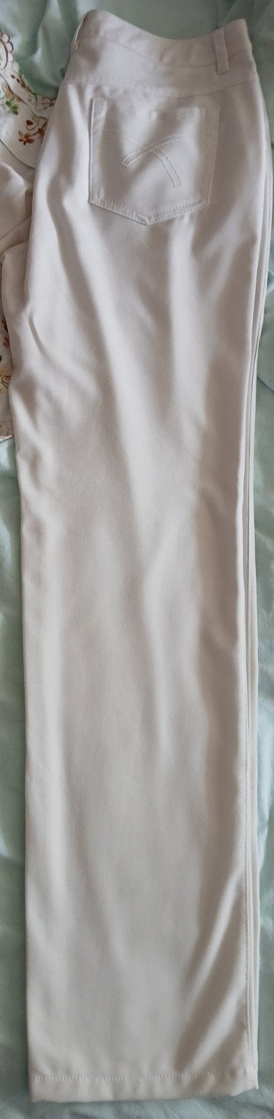 Brandtex lange witte zomerbroek met knoop en rits, maat 40, Kleding | Dames, Maat 38/40 (M), Wit, Ophalen of Verzenden, Zo goed als nieuw