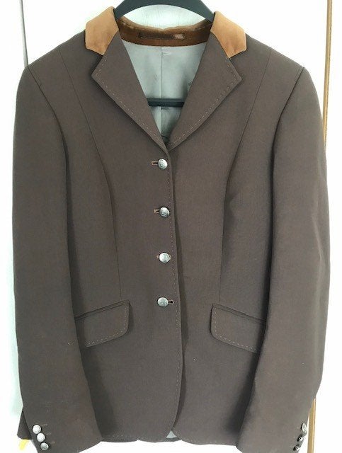 Wedstrijdjas Cavallo - 36 getailleerd, Dieren en Toebehoren, Dressuur, Ophalen of Verzenden, Bruin, Dames