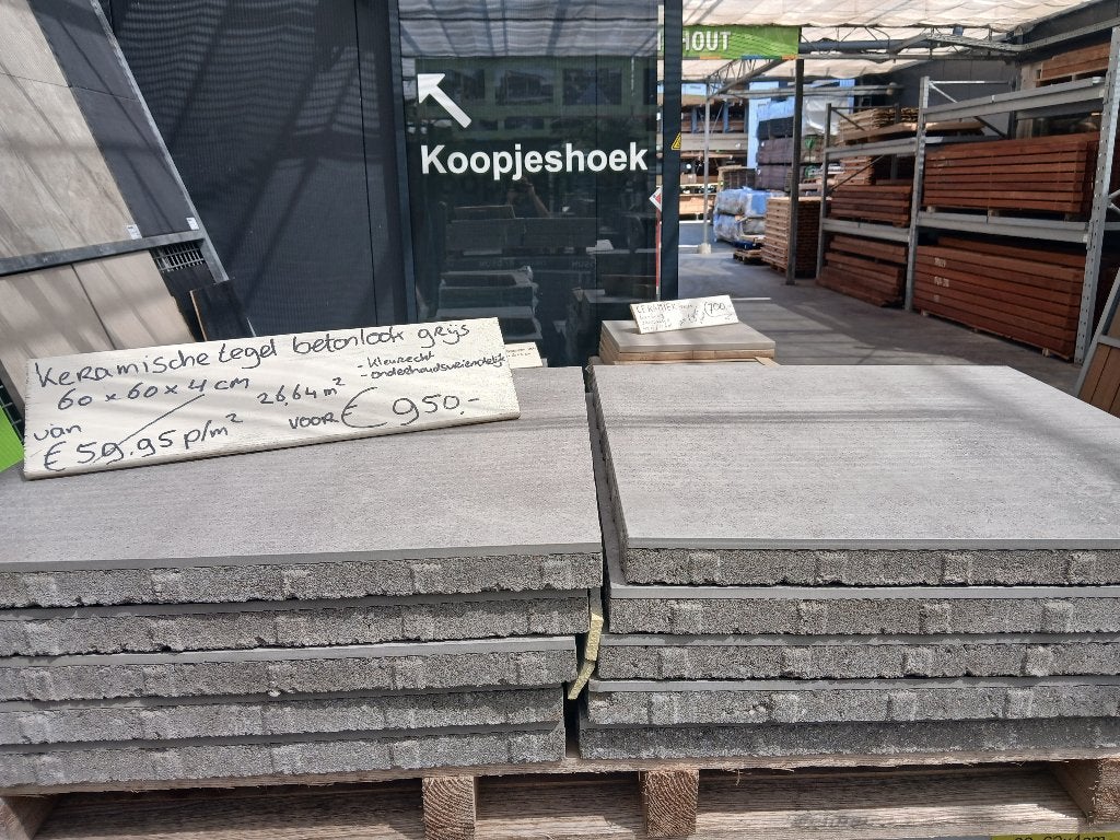 Keramische tegels, Tuin en Terras, Ophalen, Keramiek, Nieuw, 10 m² of meer