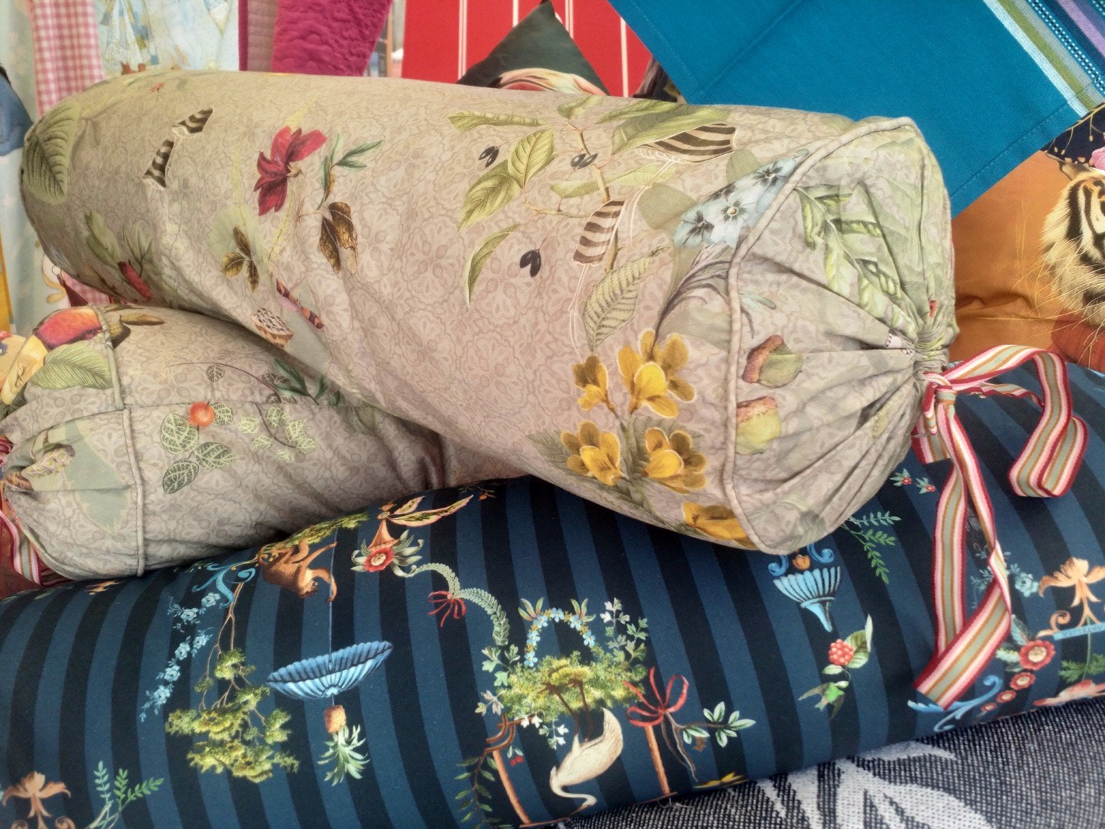 Pip Studio Rolkussen Nieuw Beige 70cm, Ophalen of Verzenden, Nieuw, Beige, Cilindervormig