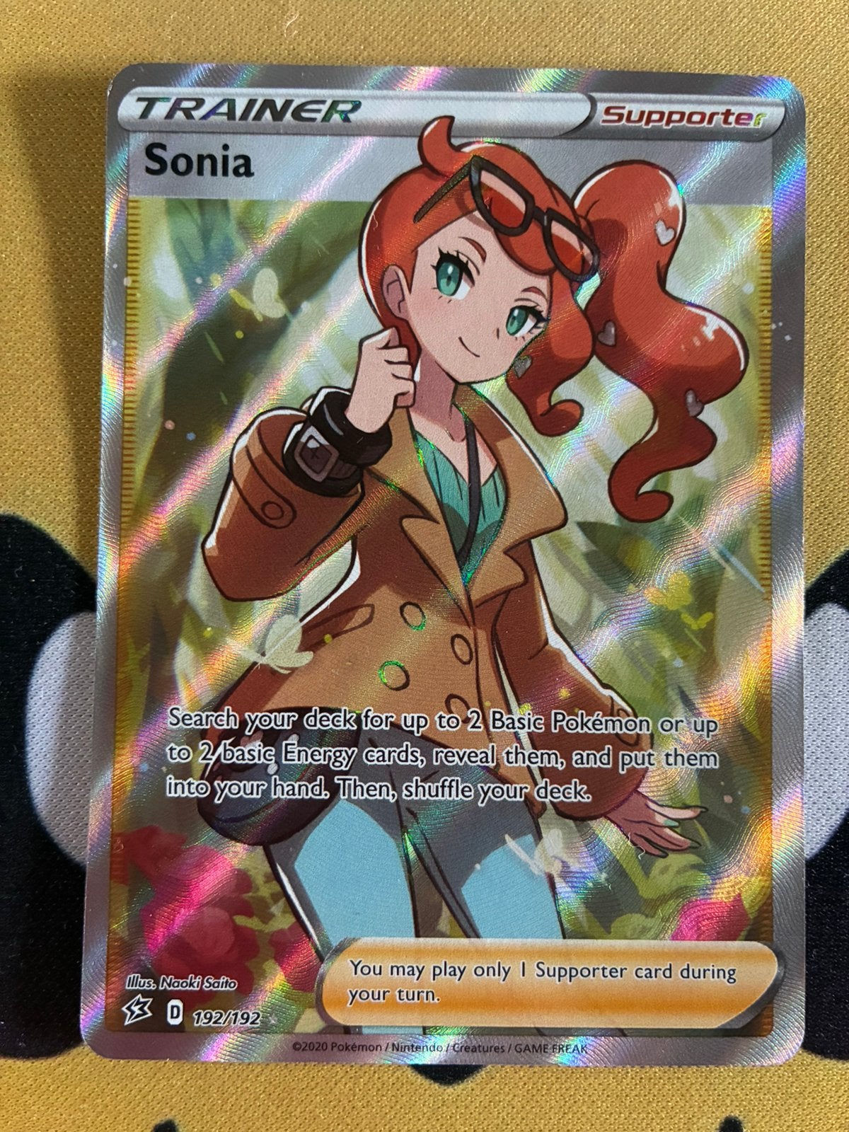 Pokémon Sonia 192/192 Full Art – Rebel Clash, Ophalen of Verzenden, Gebruikt