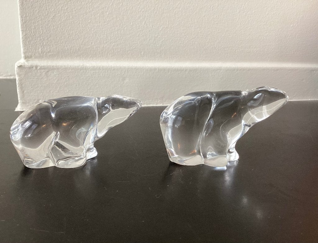 Vintage Glazen IJsbeer Polar Bear Icebear Ice Bear Hadeland, Ophalen of Verzenden