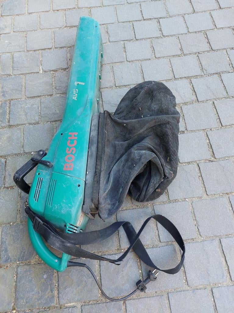 Bosch AVS 1000 bladblazer met zuigfunctie en opvangzak, Tuin en Terras, Bladblazers, Gebruikt, Met opvangzak, Handgedragen, Ophalen of Verzenden