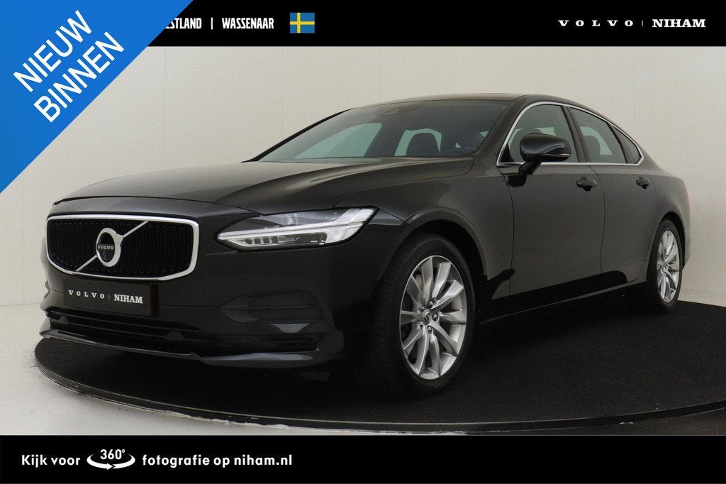 Volvo S90 T4 AUT. MOMENTUM+ -PANO.DAK|360°CAM|POWER-SEATS|L, 12 maanden, 15 km/l, Euro 6, Zwart