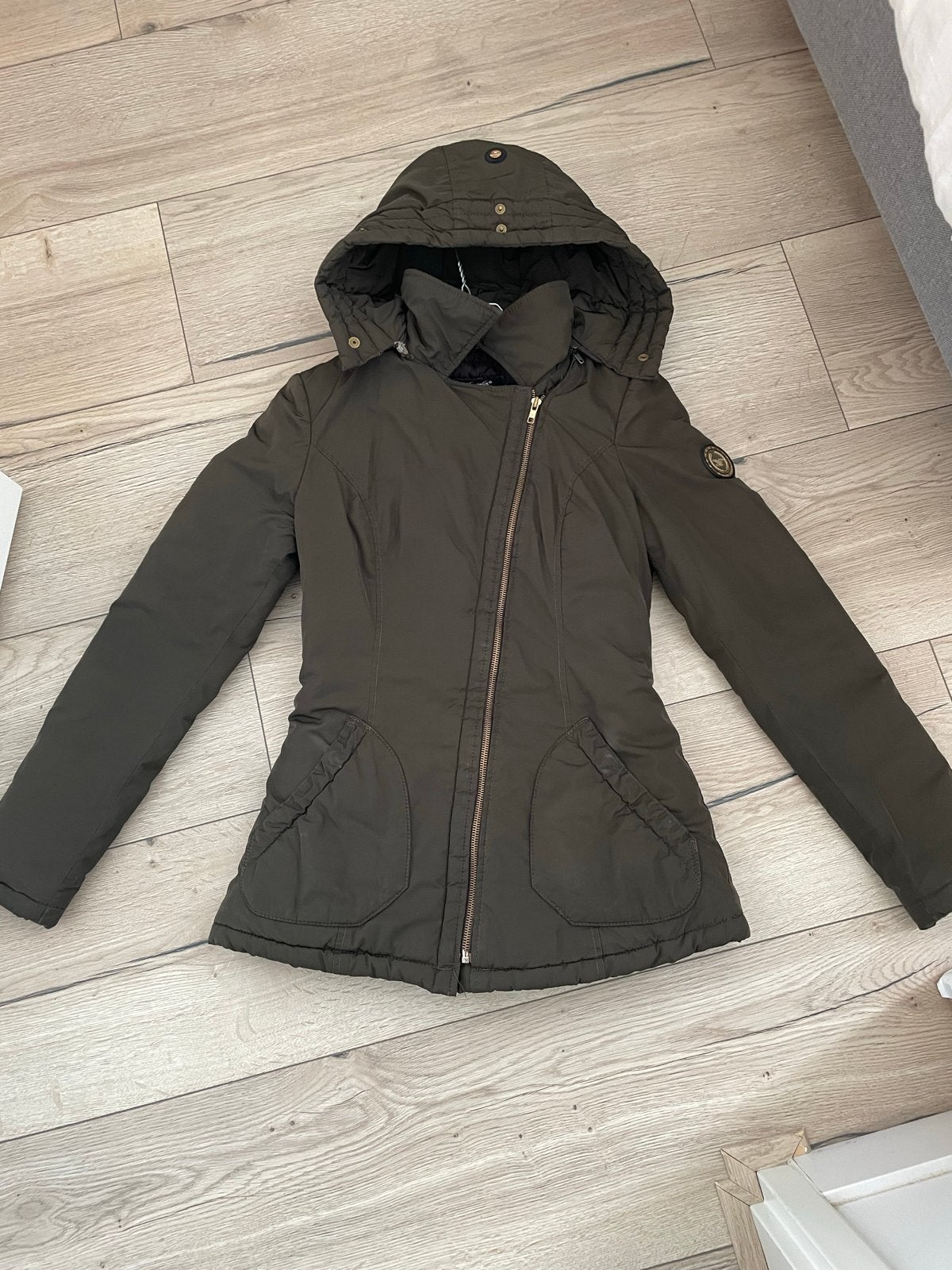 Frocella winterjas, Ophalen, Gedragen, Maat 38/40 (M), Groen