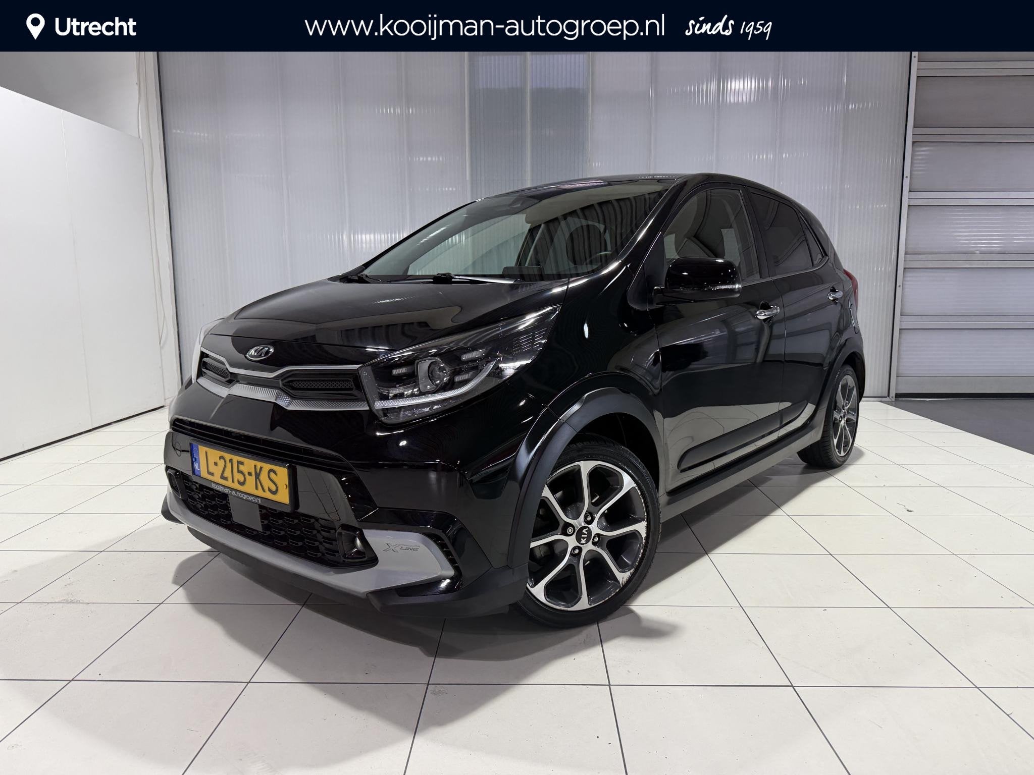 Kia Picanto 1.0 T-GDi X-Line 5p 100 PK, Stoel en Stuur verwa, Auto's, Voorwielaandrijving, 101 pk, Gebruikt, Automatische klimaatregeling