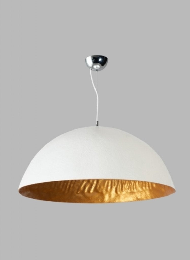 Mezzo tondo wit goud 70cm hanglamp, Ophalen, Gebruikt, Kunststof
