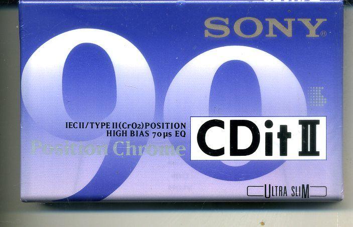 SONY CDit 90 TYPE II cassette NIEUW GESEALD, Overige genres, 1 bandje, Ophalen of Verzenden, Nieuw in verpakking