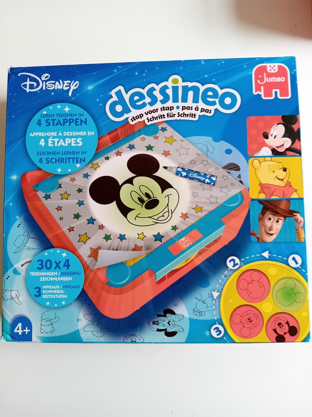 Dessineo Disney Tekenprojector met 30 sjablonen, Kinderen en Baby's, Ophalen of Verzenden, Zo goed als nieuw, Knutselen, Met licht