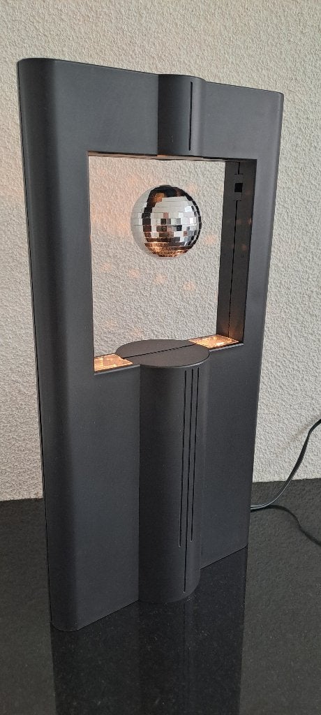 Zwevende spiegelbol deco lamp, Kunststof, Overige merken, 29 cm, Ophalen of Verzenden