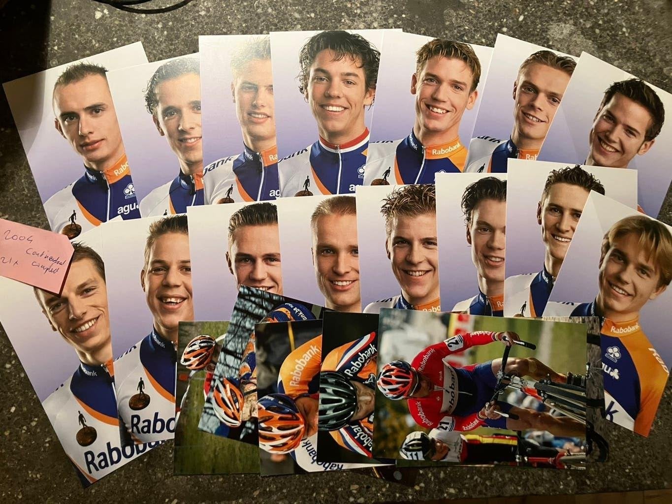 Rabobank - 3 sets kaarten wielrenners, Verzamelen, Verzenden, Nieuw, Overige sporten, Poster, Plaatje of Sticker