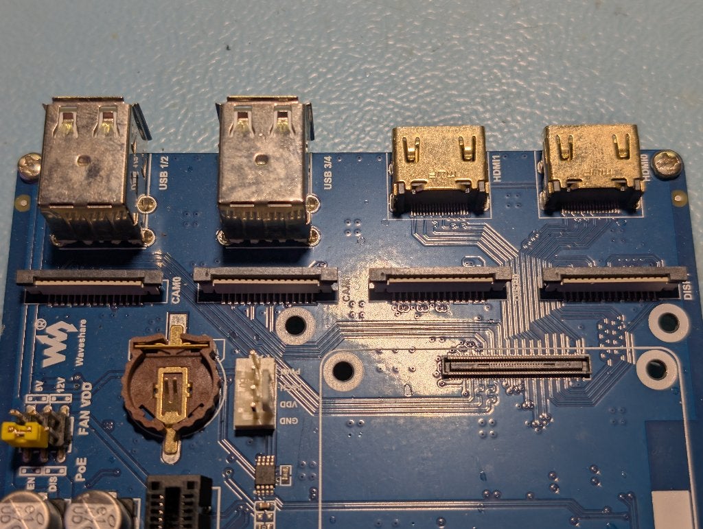 Waveshare Raspberry Pi CM4 IO-board met PoE, Ophalen of Verzenden, Zo goed als nieuw