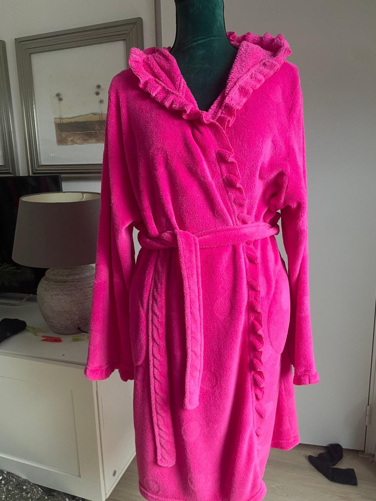 NIEUW Ochtendjas. Fleese maatxl/xxl, Ophalen of Verzenden, Zo goed als nieuw, Maat 46/48 (XL) of groter