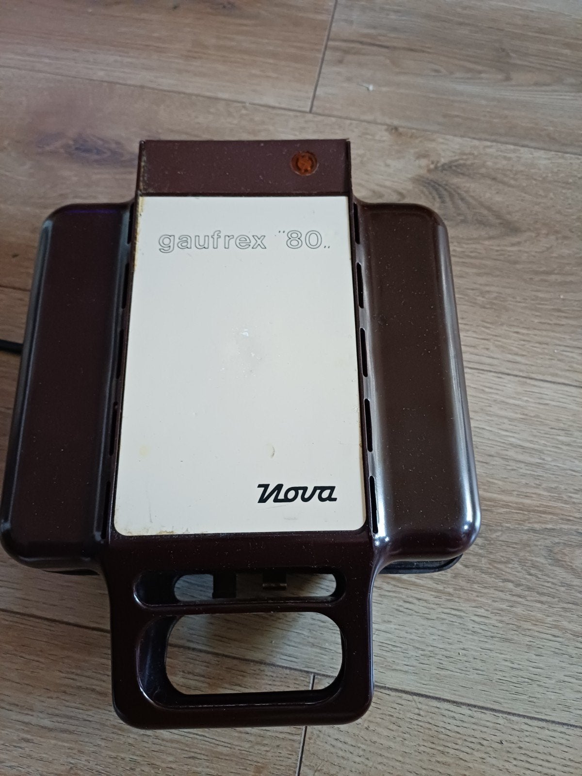 Vintage Gaufrex '80 Nova Wafelijzer - Bruin, Ophalen, Gebruikt