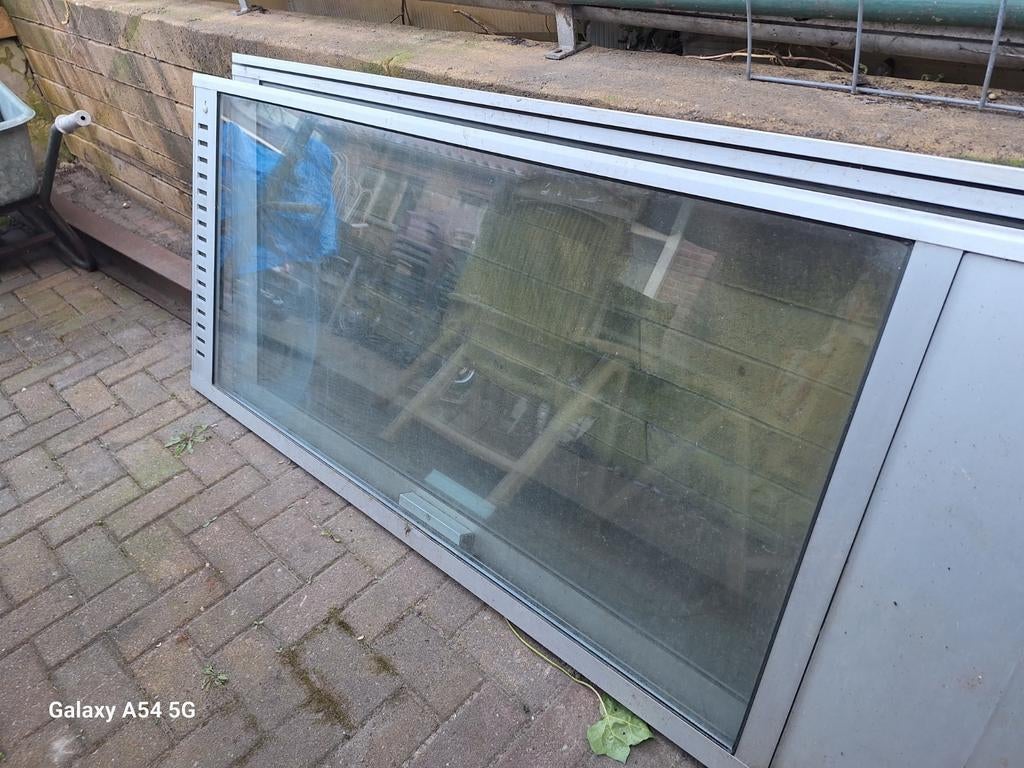 Ongebruikte serre schuifdeuren 192x 85 cm, Ophalen, 225 cm of meer, Nieuw, Schuifpui