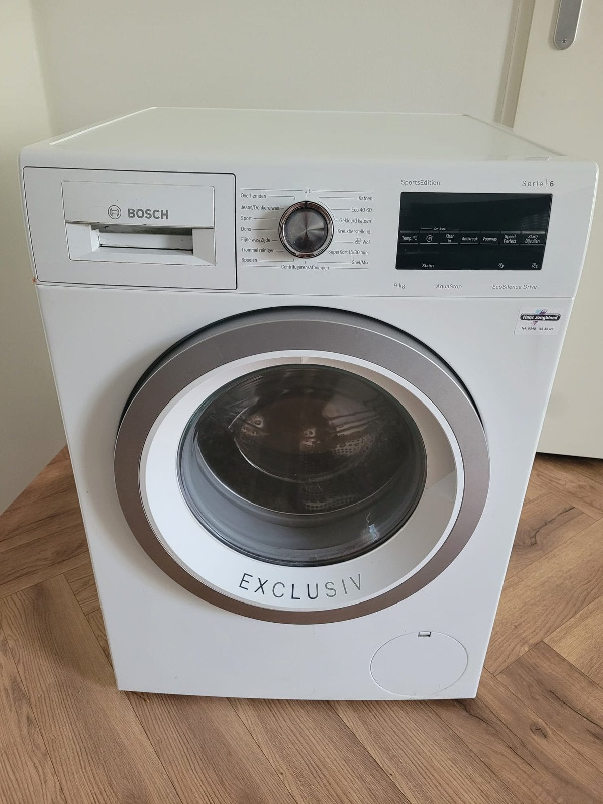 Wasmachine Bosch 9KG, Witgoed en Apparatuur, Ophalen, 1200 tot 1600 toeren, 8 tot 10 kg, Zo goed als nieuw