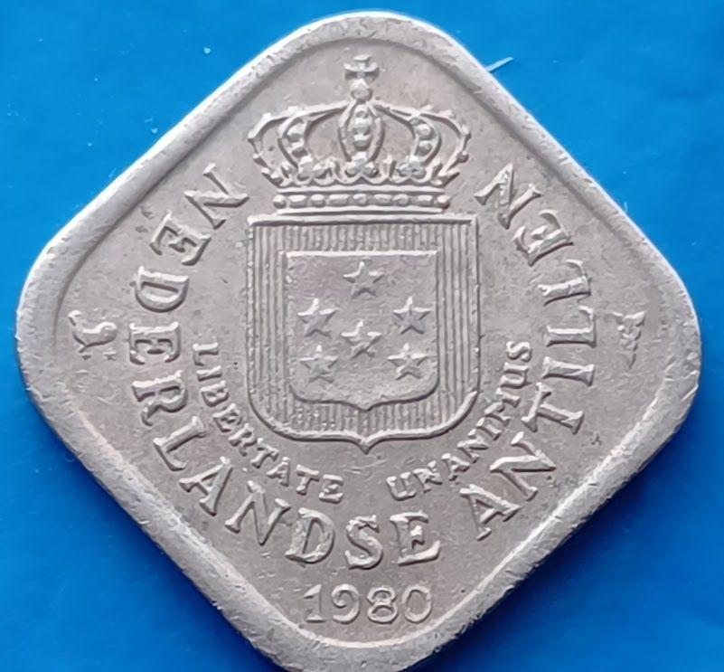 Nederlandse Antillen 5 cent - 1980, Verzenden, Koningin Juliana, 5 cent, Losse munt
