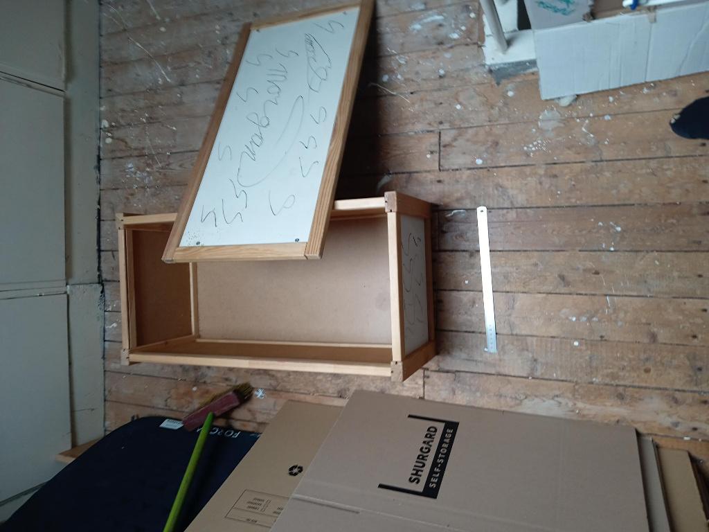 Ikea opberg kist APA, Ophalen, Minder dan 50 cm, 50 tot 100 cm, Grenenhout