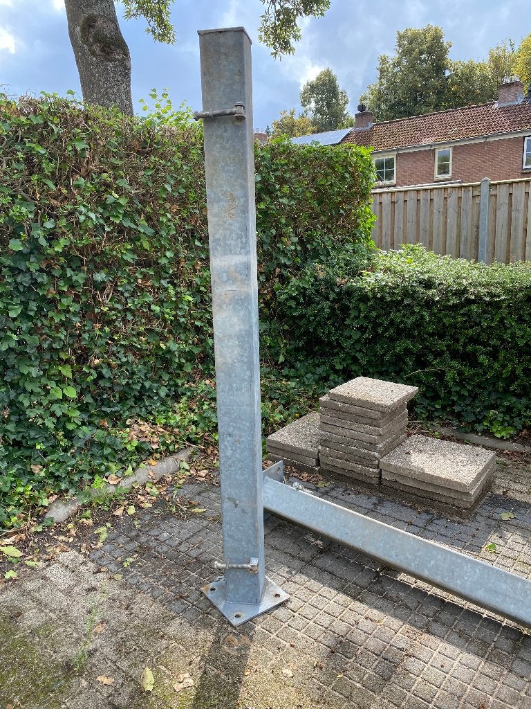 KOKER PALEN MET SCHARNIER BOUT 25 x 25 cm x 215 cm, Tuin en Terras, Ophalen, Gebruikt, Minder dan 180 cm, Palen