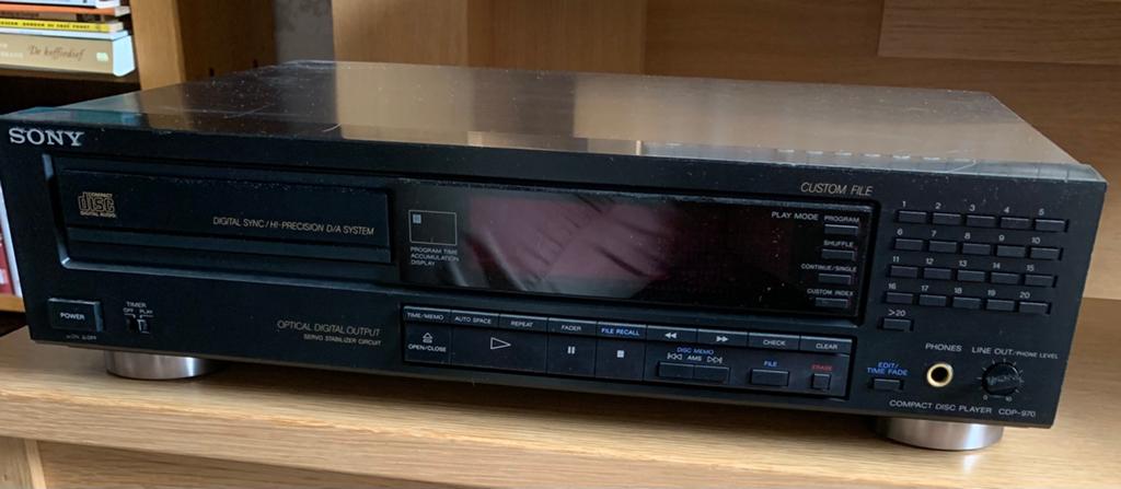 Sony CDP-970 Compact Disc Speler - Vintage Audio, Ophalen, Gebruikt, Sony