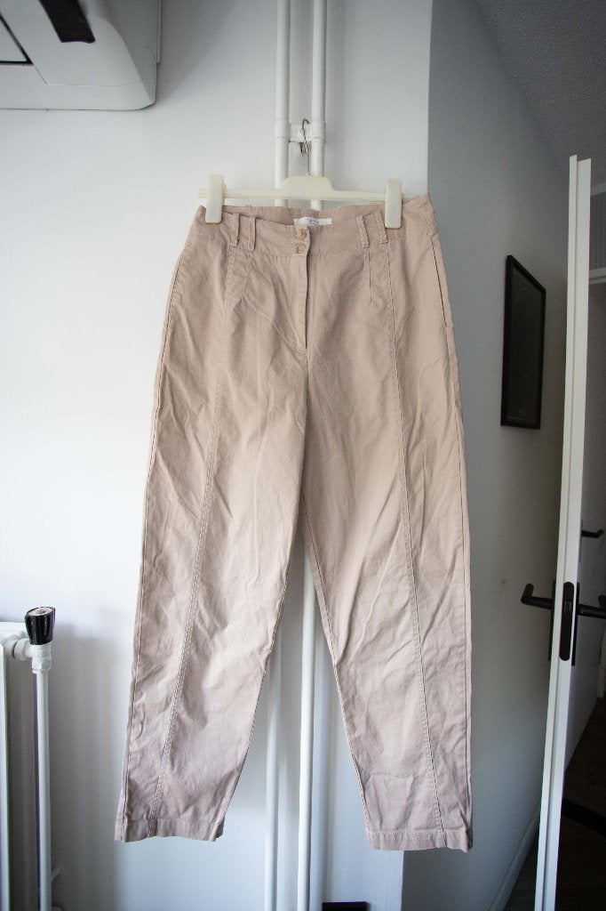 Beige broek/pantalon Yaya maat 38, Maat 38/40 (M), Beige, Ophalen of Verzenden, Zo goed als nieuw