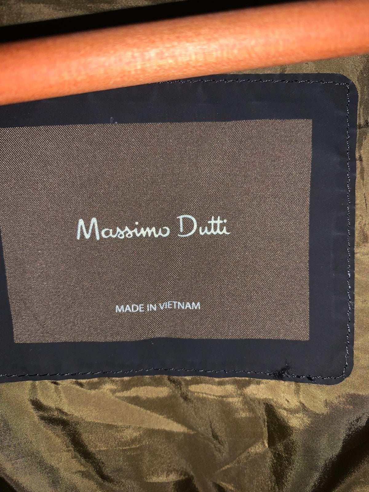 Massimo Dutti Lichtgewicht dons  Jas Maat M, Ophalen of Verzenden, Zo goed als nieuw, Maat 48/50 (M), Groen