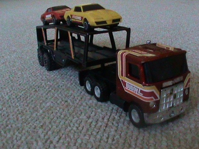 Buddy L truck met Remco trailer met lading, Ophalen of Verzenden, Zo goed als nieuw