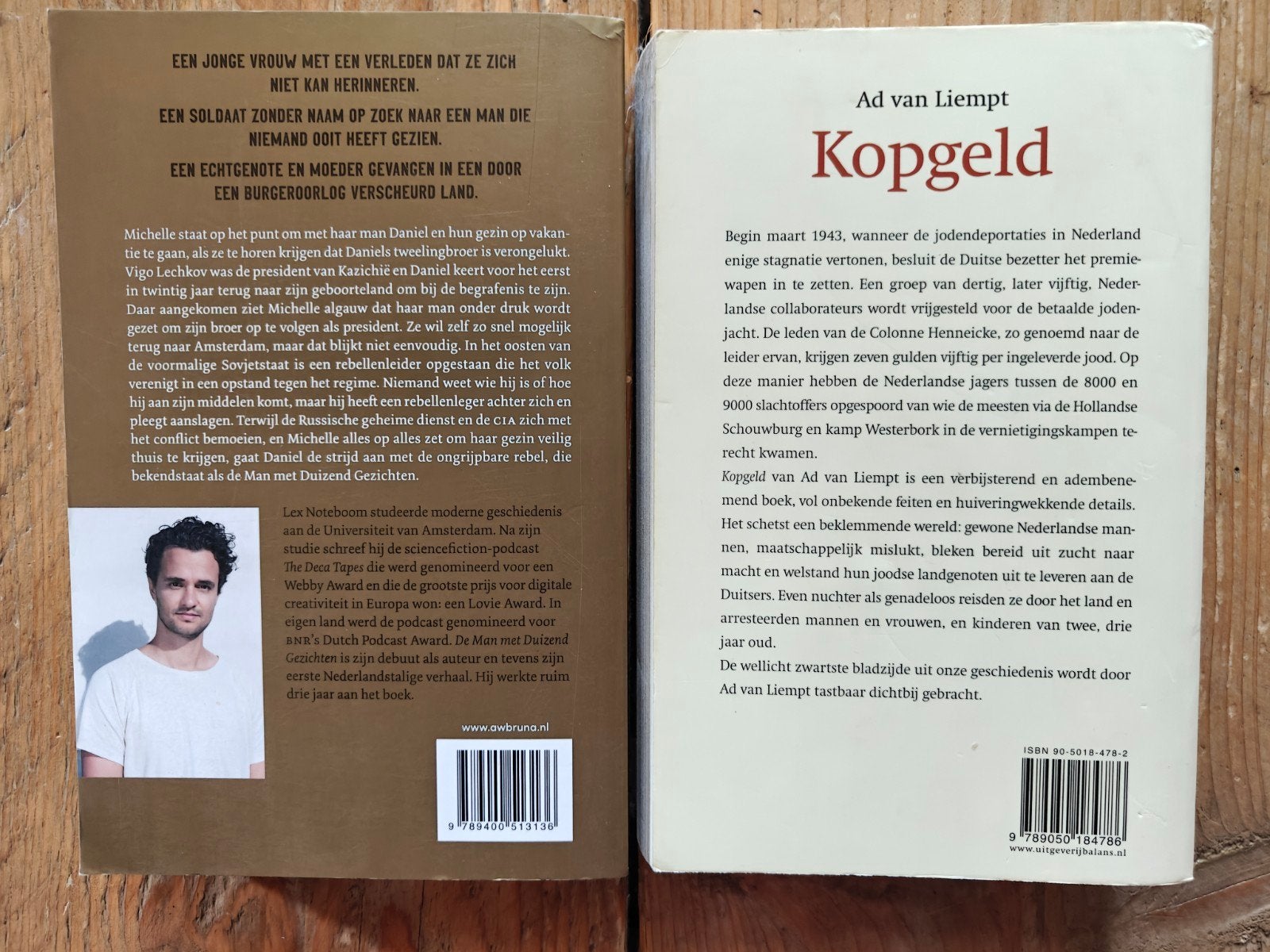 De Man met Duizend Gezichten & Kopgeld, Ophalen of Verzenden, Tweede Wereldoorlog, Gelezen, Lex Noteboom, Ad van Liempt