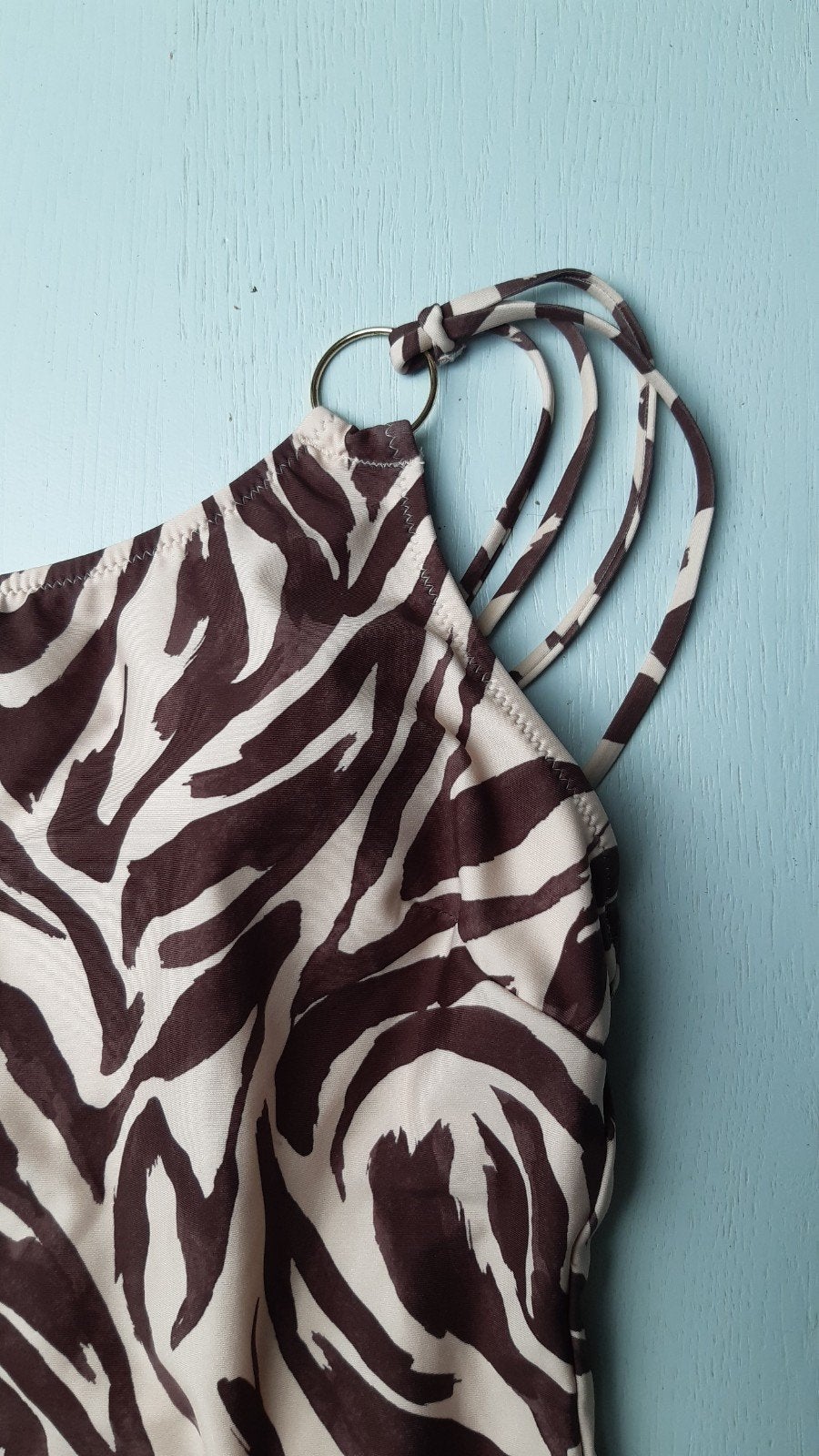 H&M Badpak met zebraprint, H&M, Bruin, Badpak, Ophalen of Verzenden