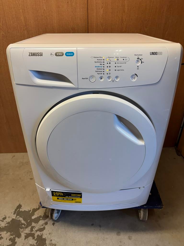 Zanussi Lindo300 Condensdroger 8kg XXL, Witgoed en Apparatuur, Wasdrogers, Ophalen, Zanussi, Zanussi, 8 tot 10 kg