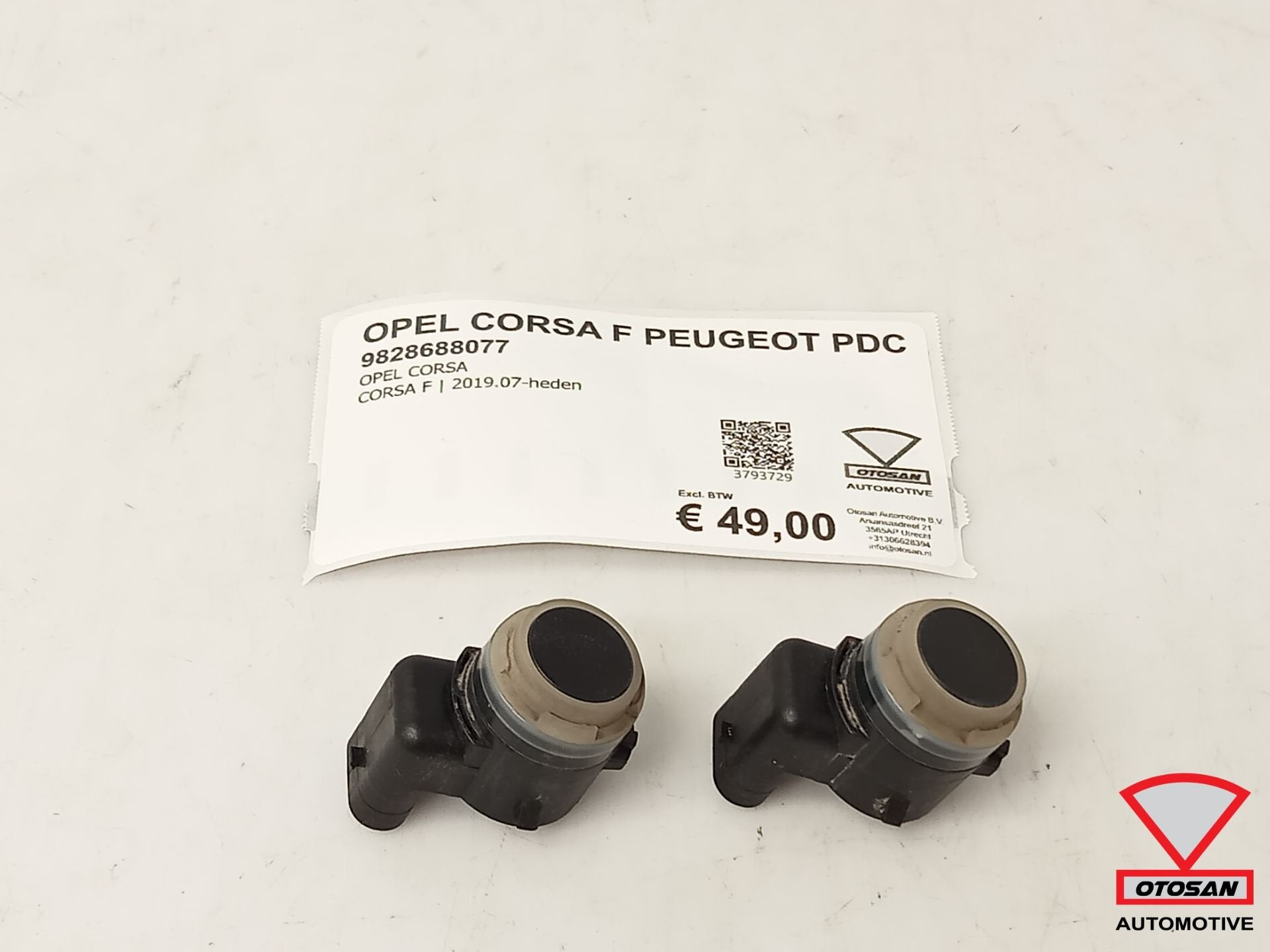 Opel Corsa F Peugeot PDC Parkeersensor 9828688077, Gebruikt, Opel Automobile GmbH, Ophalen of Verzenden, Kontakt@opel-infoservice.de