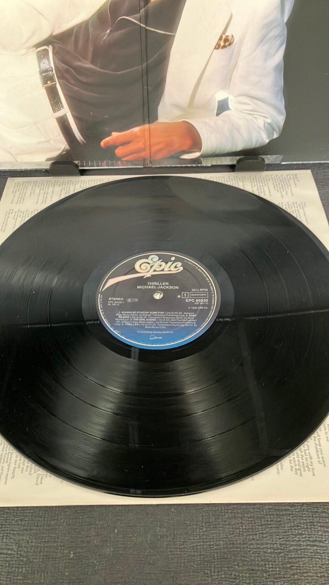 Michael Jackson— Thriller, Cd's en Dvd's, Vinyl | Pop, LP, Pop, Ophalen of Verzenden, Zo goed als nieuw