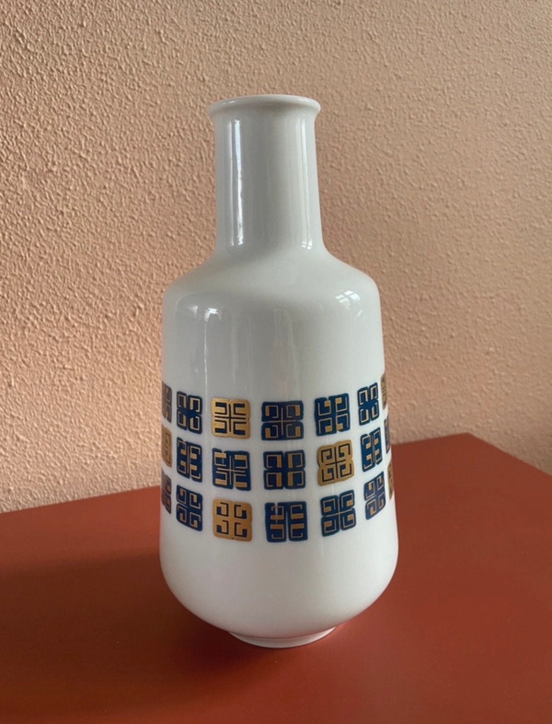 Vintage Heinrich vaas met geometrisch patroon, Ophalen