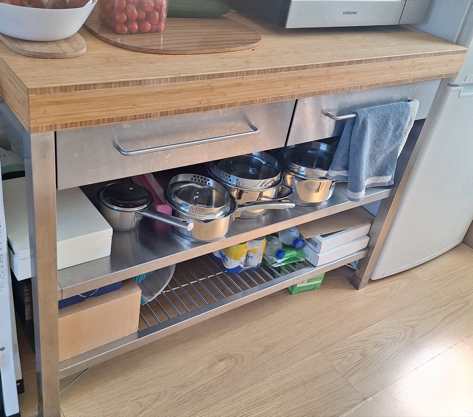 IKEA Rimforsa Werkbank - vanaf 21 juli Wegens verhuizing, Ophalen, Gebruikt, Hout, IKEA