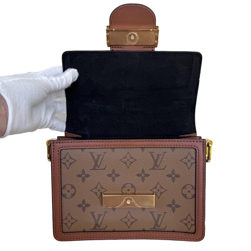 Louis Vuitton dauphine mini tas crossbody authentiek mono image 10